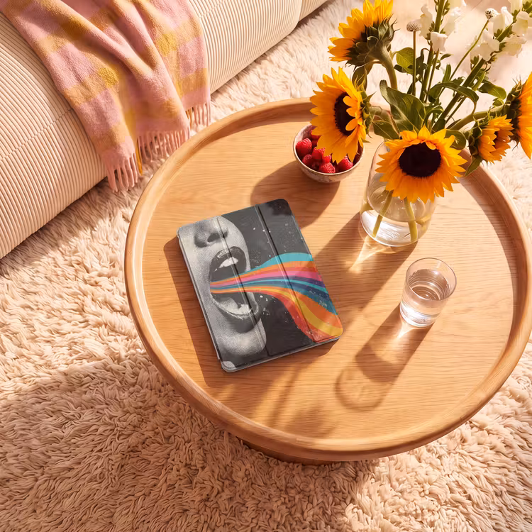 iPad-Hülle - Mund - Wellen - Regenbogen — 2
