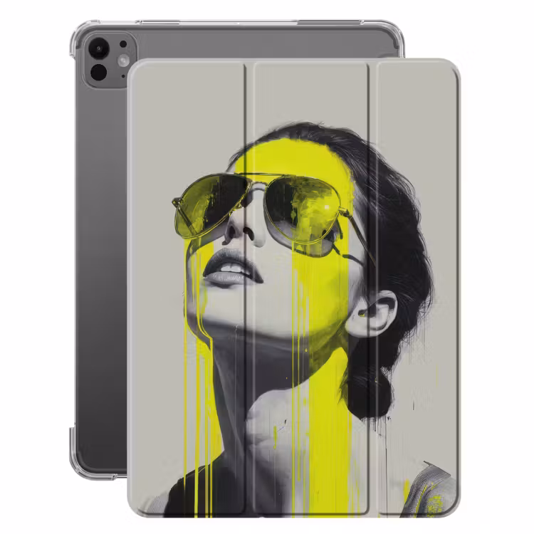 iPad-Hülle - Frau - Brille - Farbe — 1