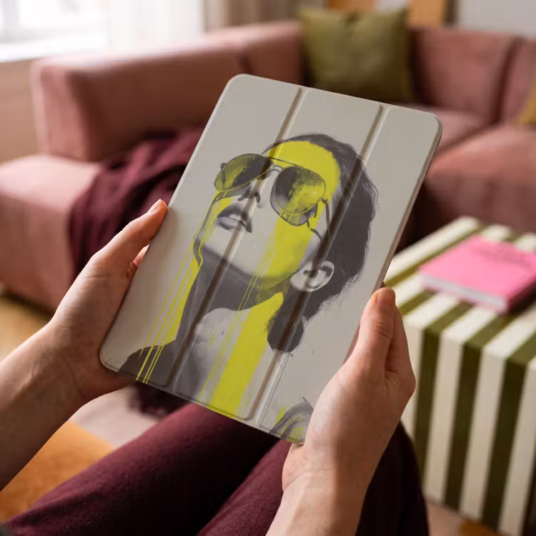 iPad-Hülle - Frau - Brille - Farbe — 4