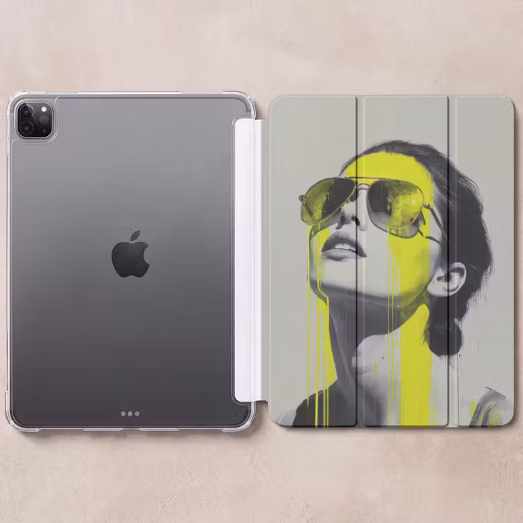 iPad-Hülle - Frau - Brille - Farbe — 6