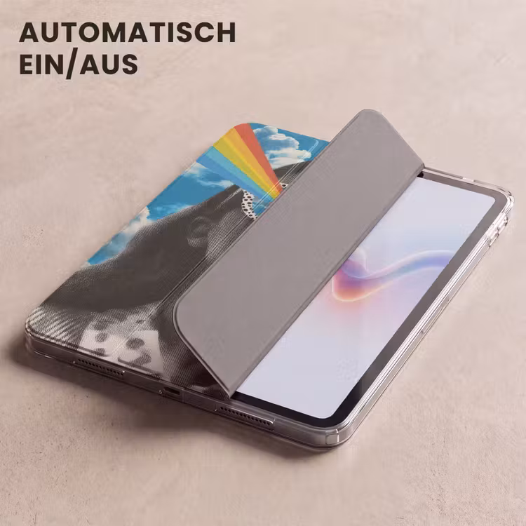 iPad-Hülle - Frau - Brille - Regenbogen - Wolken — 5
