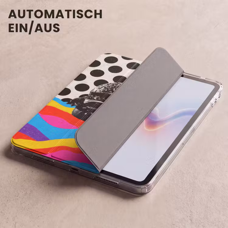 iPad-Hülle - Hamburger - Punkte - Wellen - Farben — 5