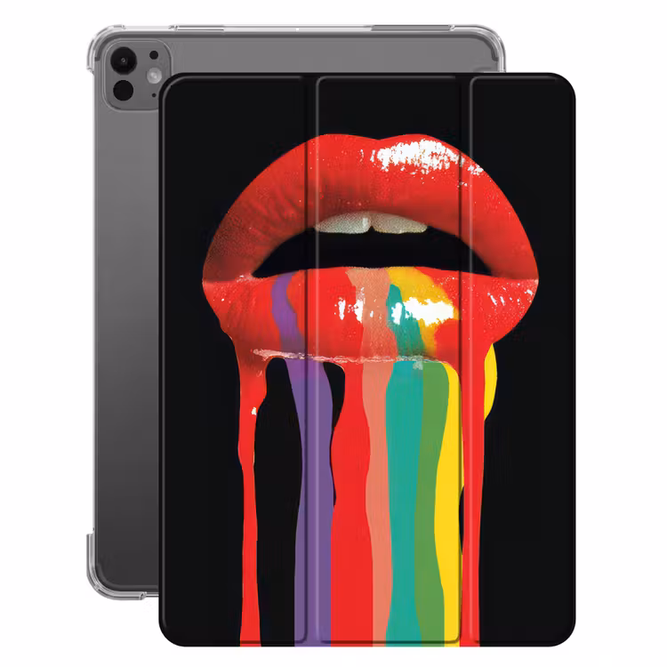 iPad-Hülle - Lippen - Farben - Schwarz — 1