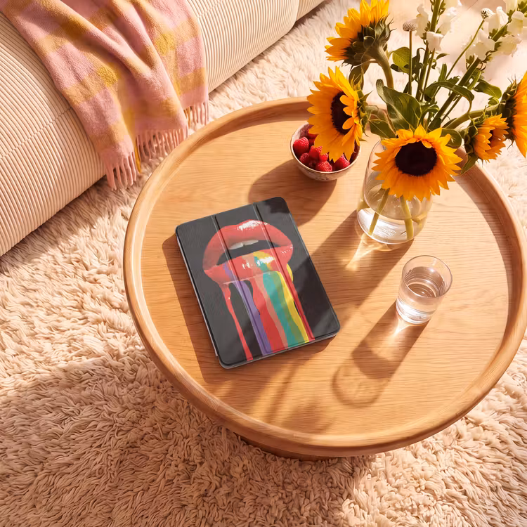 iPad-Hülle - Lippen - Farben - Schwarz — 2