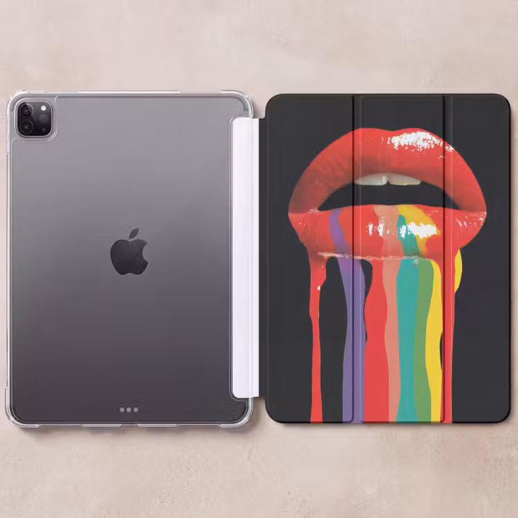 iPad-Hülle - Lippen - Farben - Schwarz — 6
