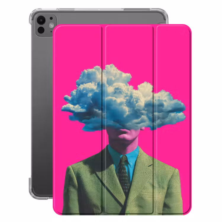 iPad-Hülle - Mann - Anzug - Wolke - Rosa — 1