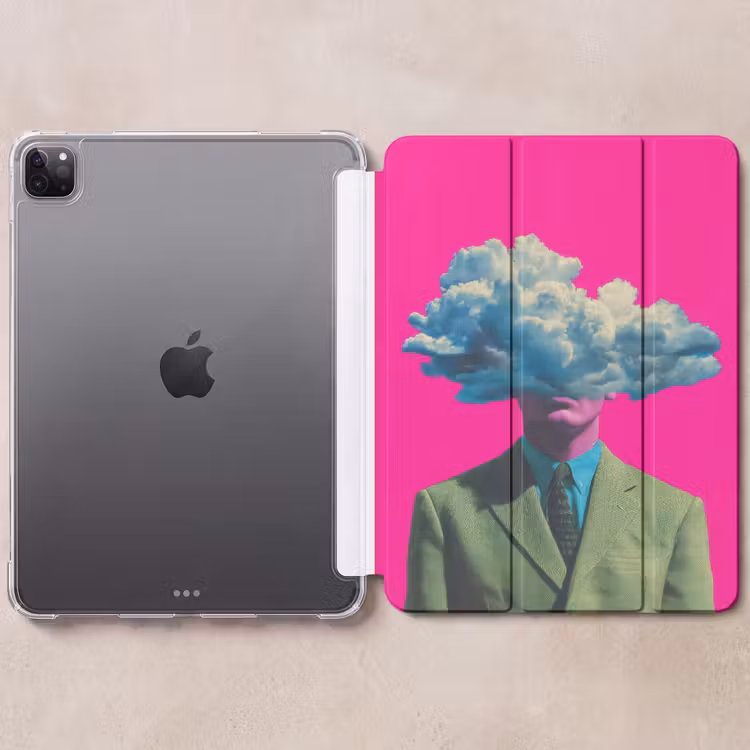 iPad-Hülle - Mann - Anzug - Wolke - Rosa — 6