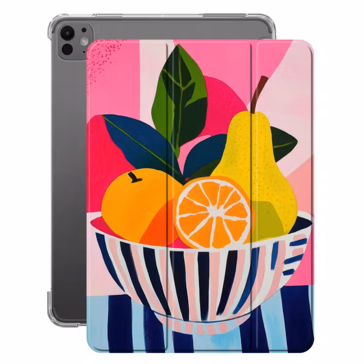 iPad-Hülle - Obst - Abstrakter Hintergrund - Rosa — 1