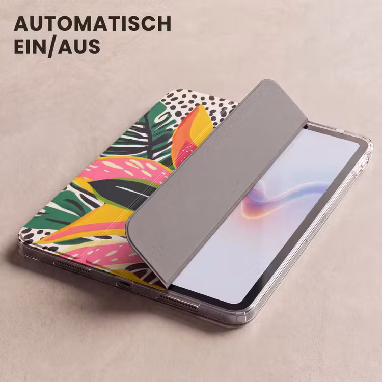 iPad-Hülle - Tropical - Blätter - Schwarz und weiß — 5