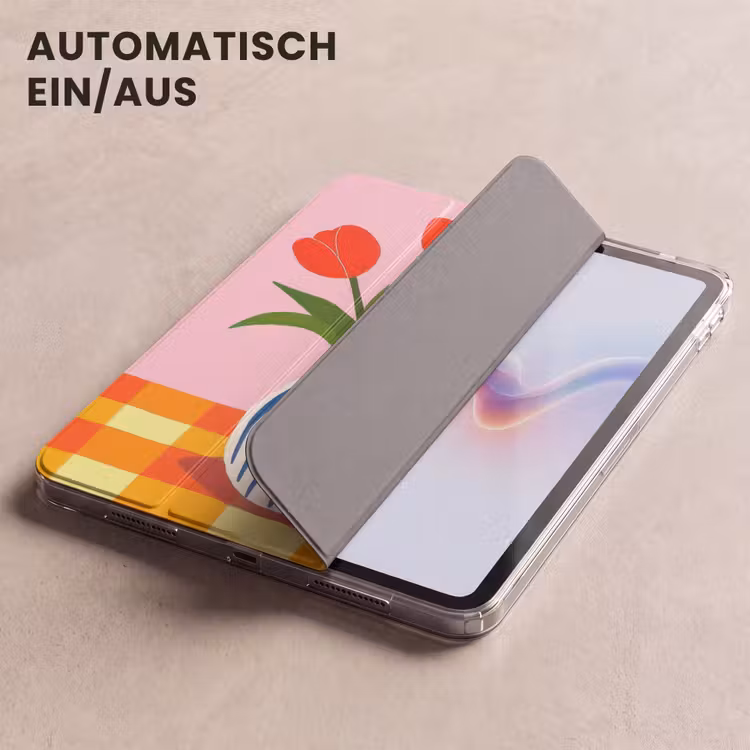 iPad-Hülle - Tulpen - Rosa - Vase — 5