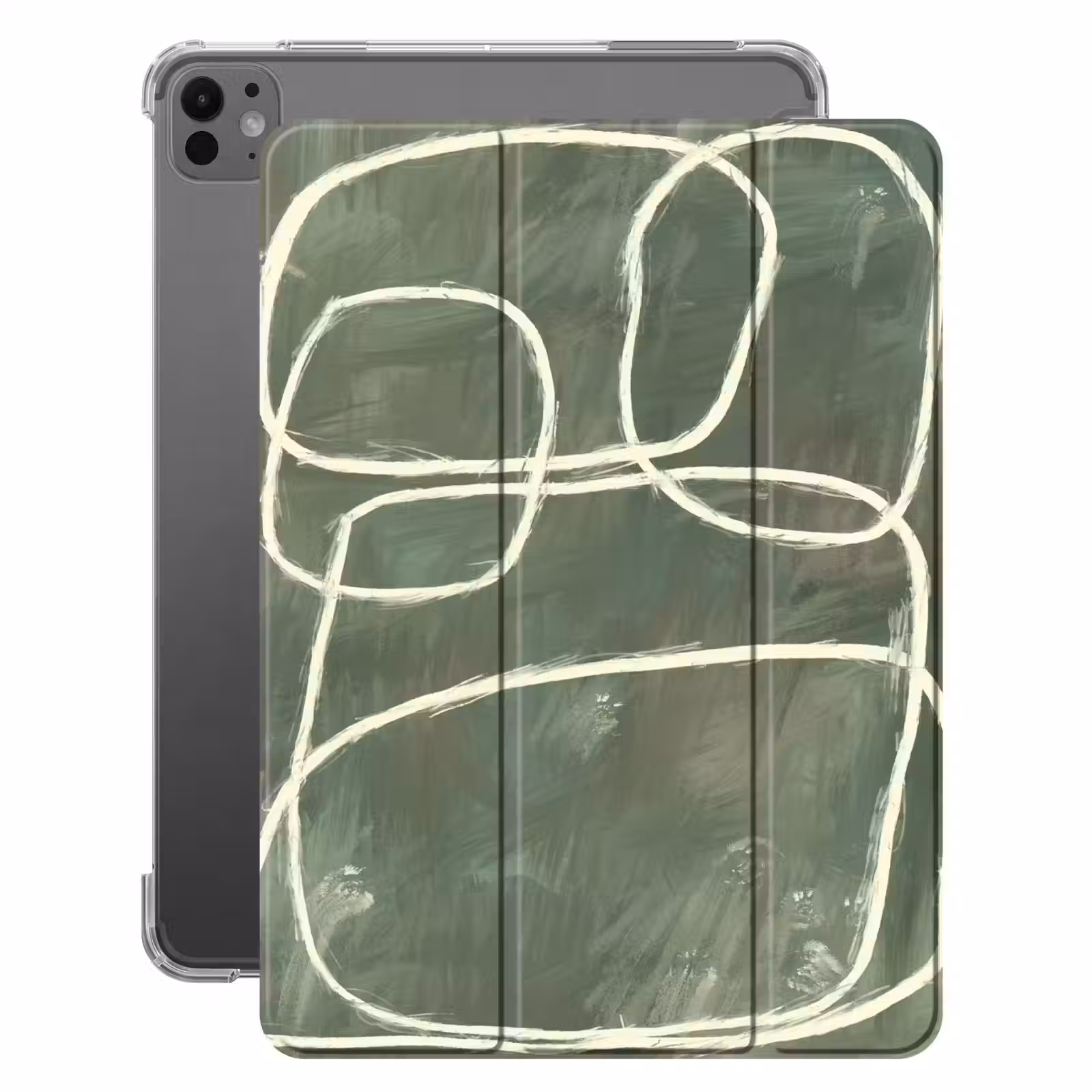 iPad-Hülle - Abstrakt - Grün - Kunst - Modern — 1