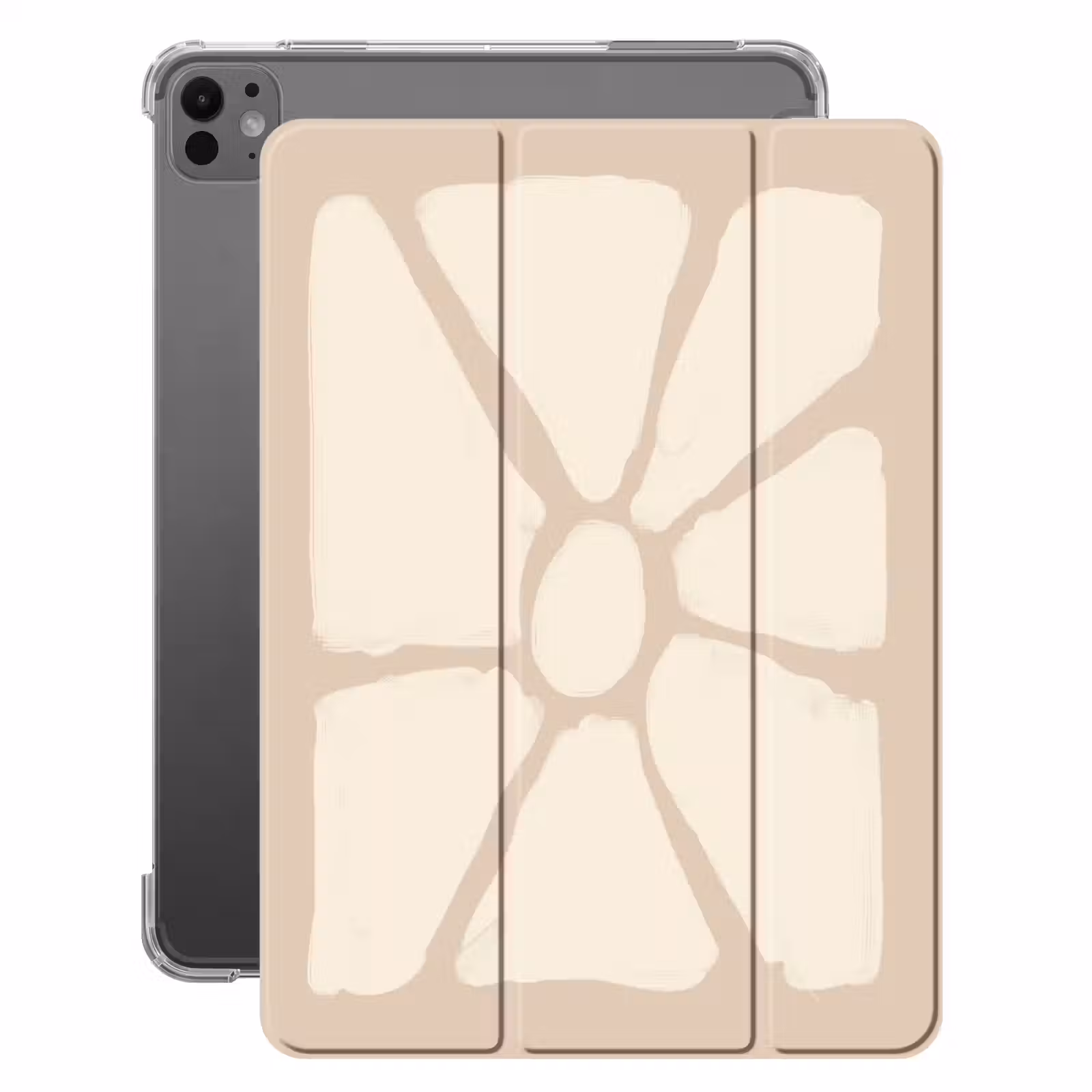 iPad-Hülle - Blumen - Pastell - Beige - Kunst — 1