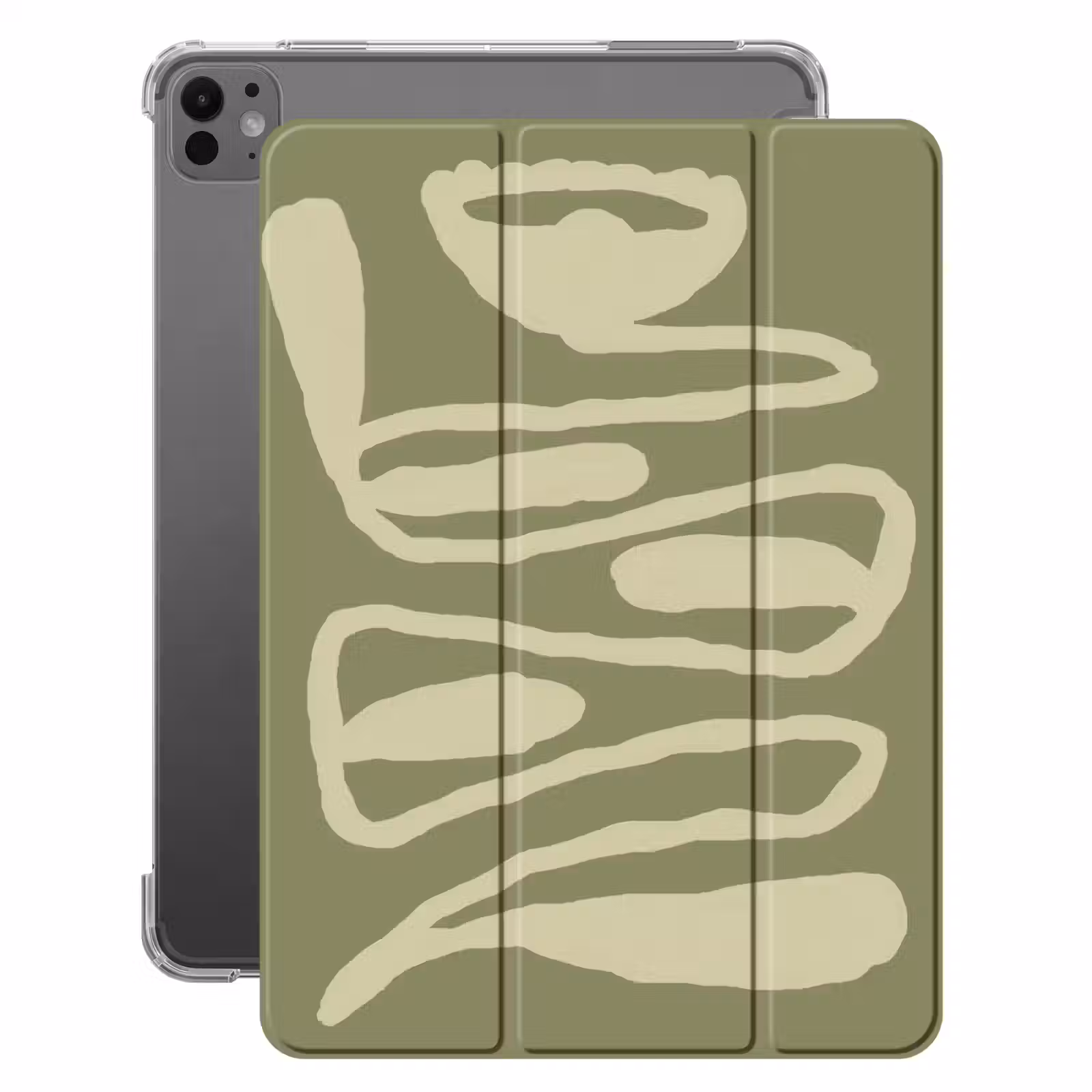 iPad-Hülle - Grün - Abstrakte Kunst - Modern — 1