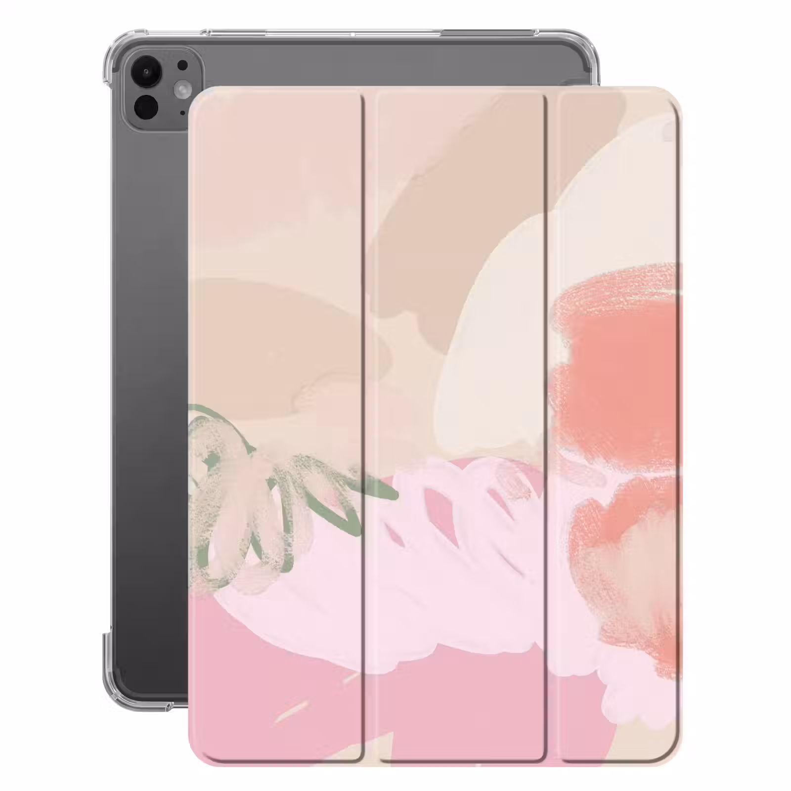 iPad-Hülle - Rosa - Kunst - Abstrakt - Modern — 1