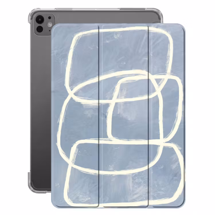 iPad-Hülle - Abstrakt - Blau - Kunst — 1