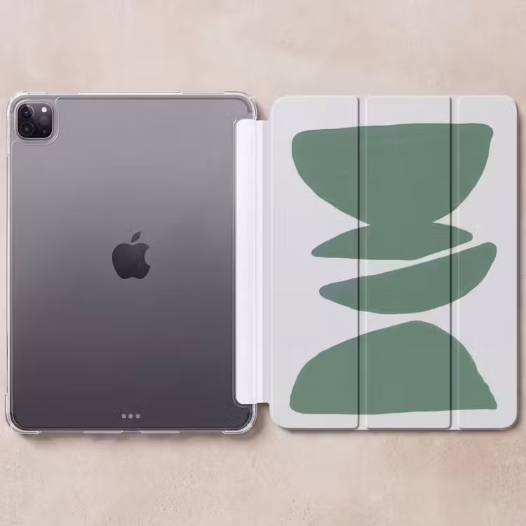 iPad-Hülle - Abstrakt - Grün - Formen - Modern — 6