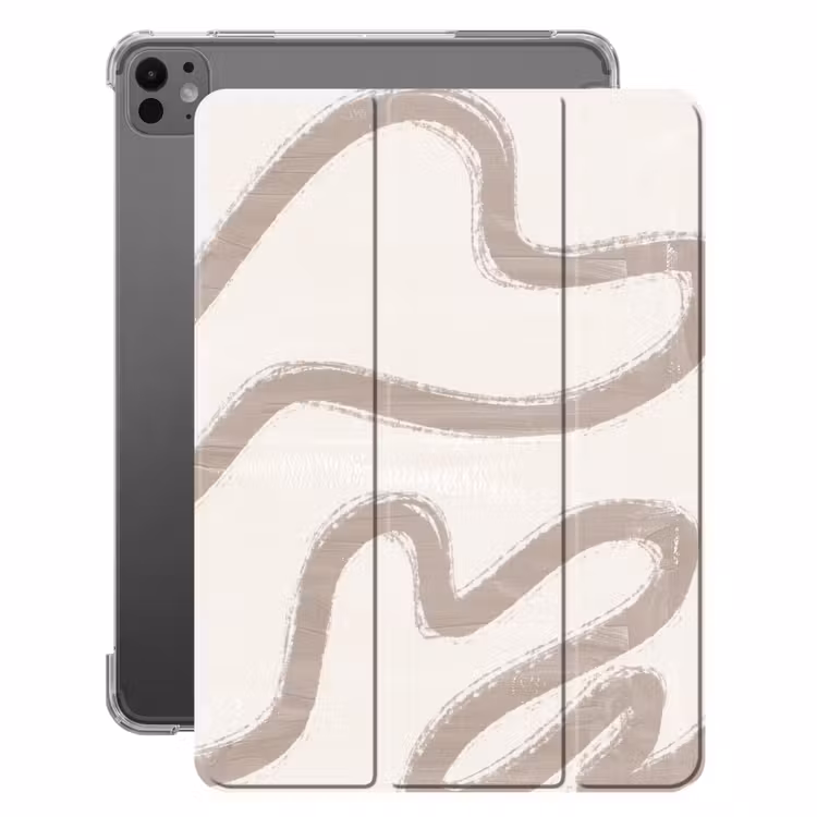 iPad-Hülle - Abstrakt - Moderne Kunst - Beige — 1