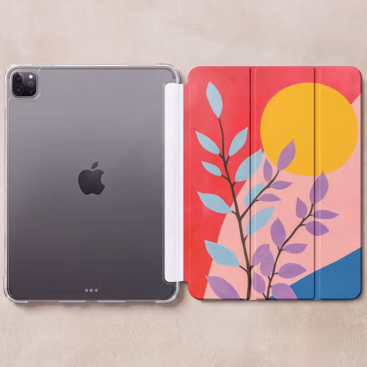 iPad-Hülle - Blätter - Sonne - Abstrakte Formen — 6