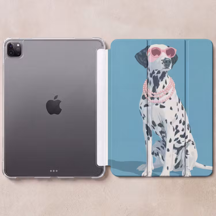 iPad-Hülle - Dalmatiner - Sonnenbrille - Blau — 6