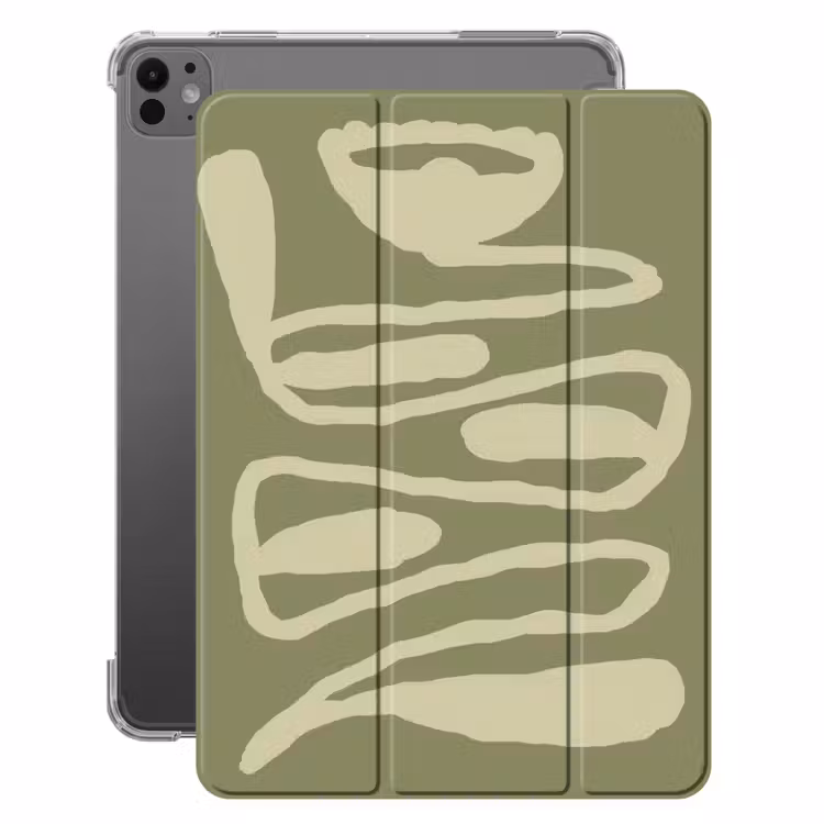 iPad-Hülle - Grün - Abstrakte Kunst - Modern — 1