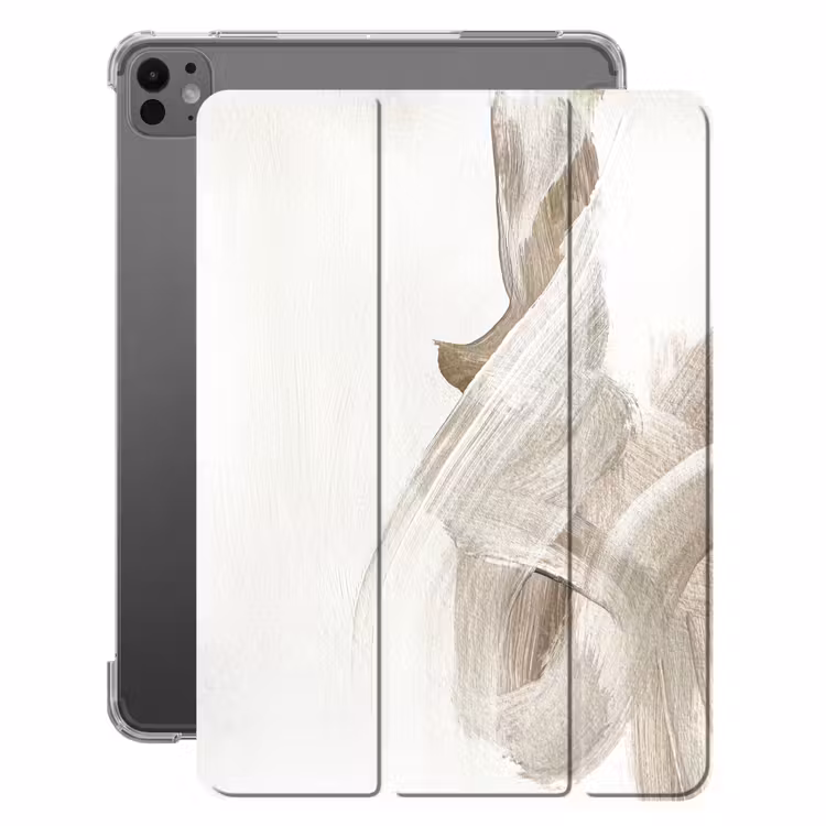 iPad-Hülle - Abstrakt - Moderne Kunst - Beige — 1