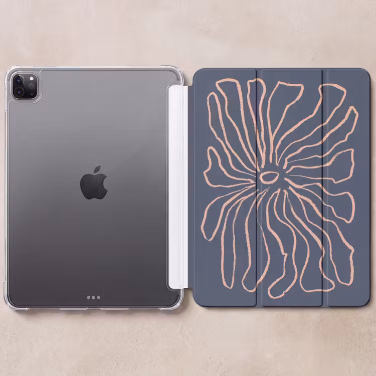 iPad-Hülle - Blumen - Bohème - Rosa - Pastell — 6