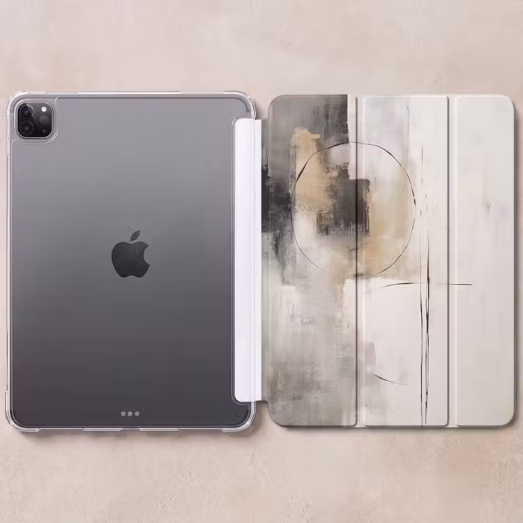 iPad-Hülle - Kunst - Abstrakt - Grau - Industriell — 6