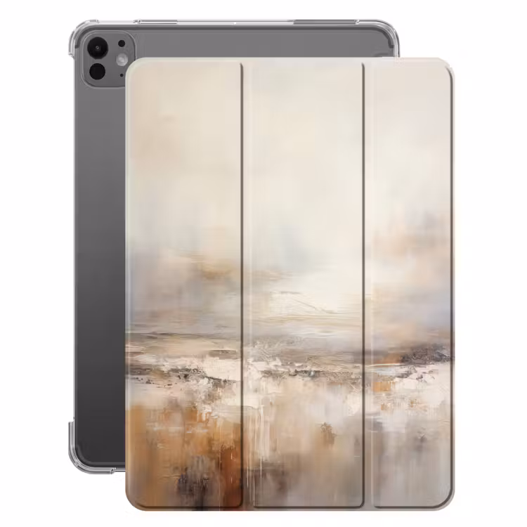 iPad-Hülle - Kunst - Industriell - Grau - Braun - Abstrakt — 1