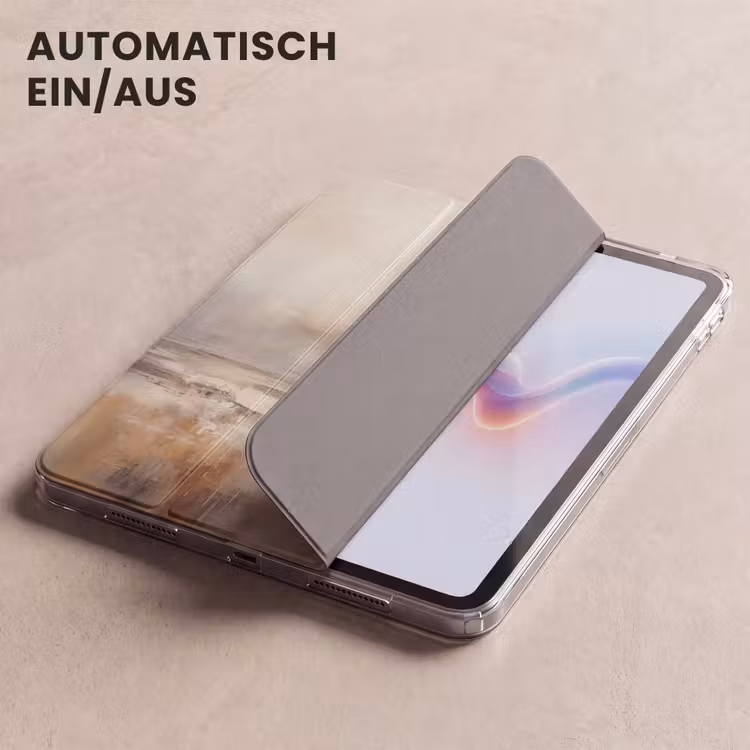 iPad-Hülle - Kunst - Industriell - Grau - Braun - Abstrakt — 5