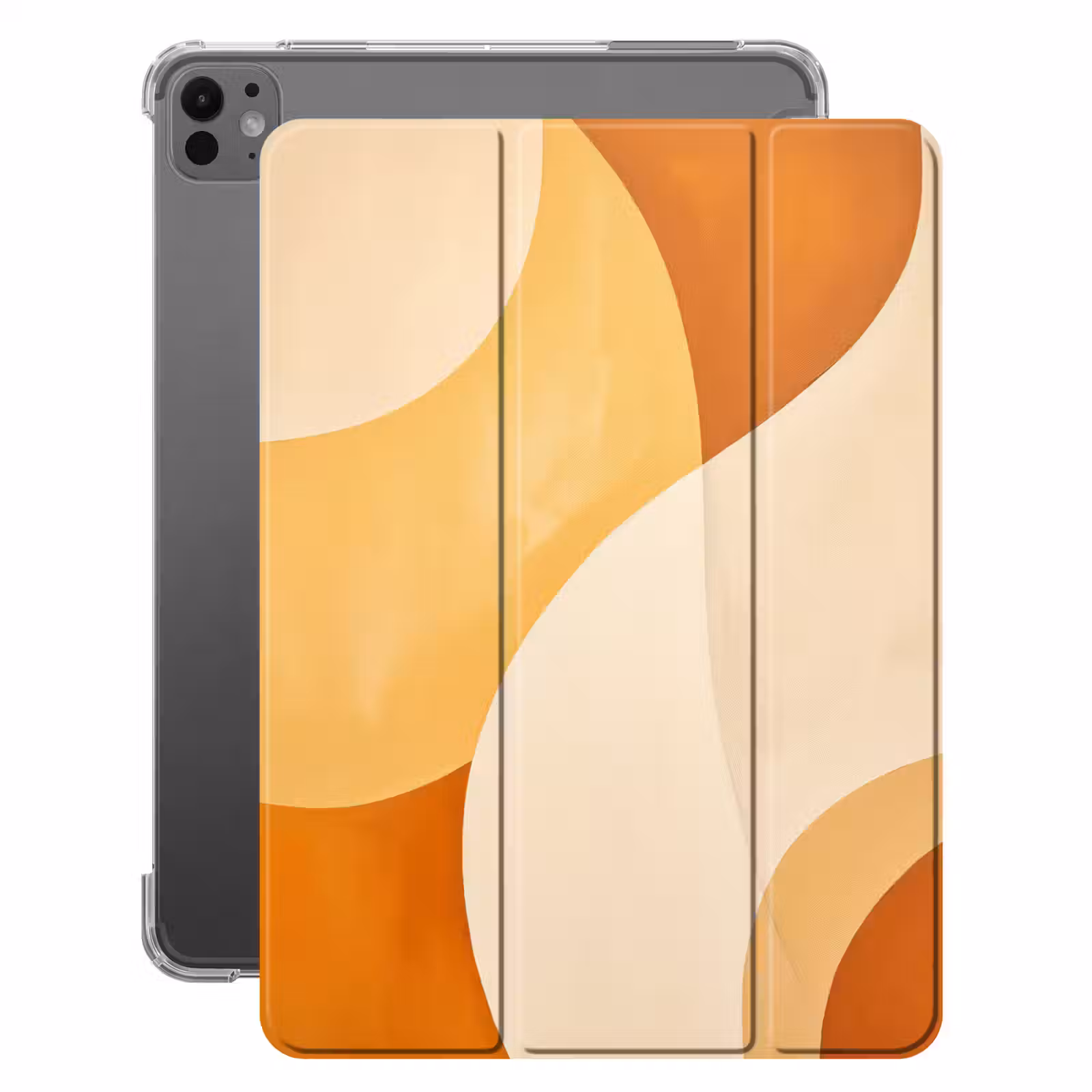 iPad-Hülle - Abstrakt - Muster - Modern - Beige - Orange — 1