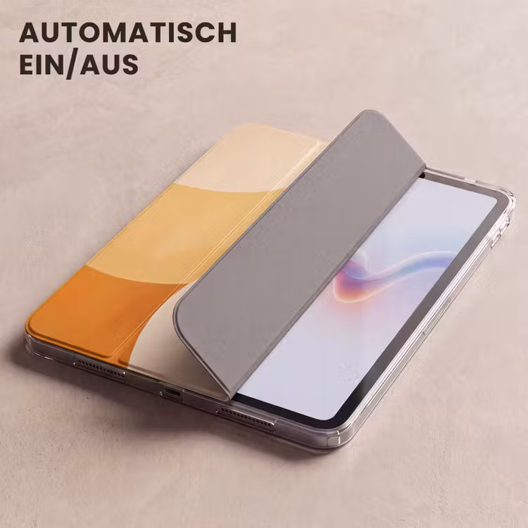 iPad-Hülle - Abstrakt - Muster - Modern - Beige - Orange — 5