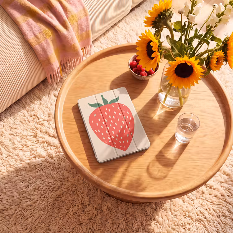 iPad-Hülle - Erdbeere - Rot - Modern - Boho — 2