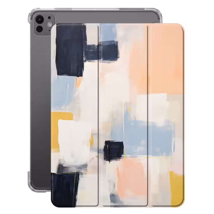 iPad-Hülle - Kunst - Weiß - Abstrakt - Modern — 1