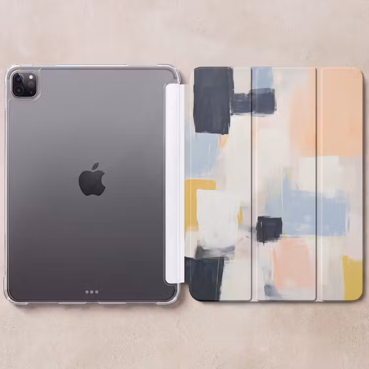 iPad-Hülle - Kunst - Weiß - Abstrakt - Modern — 6