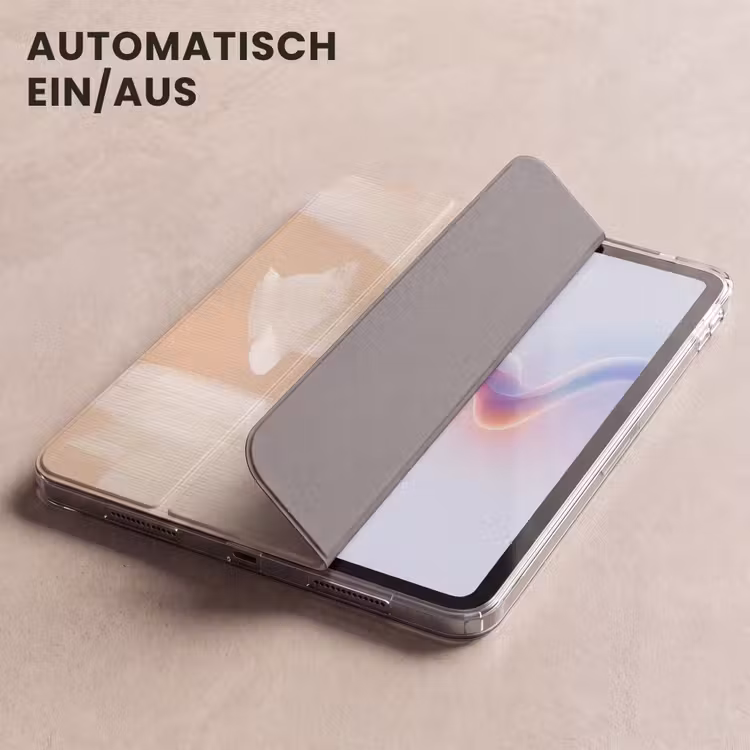 iPad-Hülle - Kunst - Weiß - Beige - Modern — 5