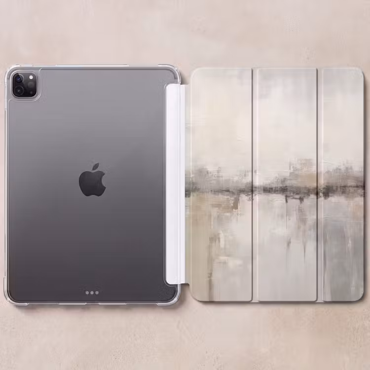 iPad-Hülle - Moderne Kunst - Abstrakt - Beige — 6