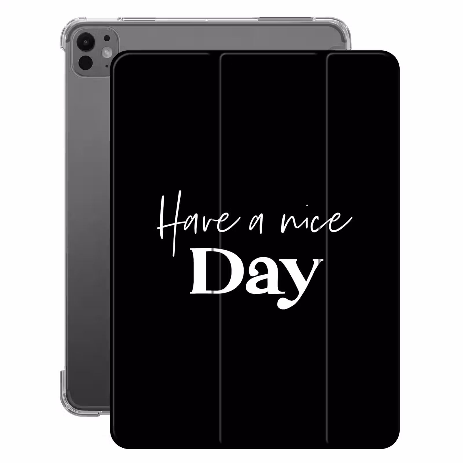 iPad-Hülle - Schönen Tag noch - Zitate - Schwarz - Sprichwörter — 1