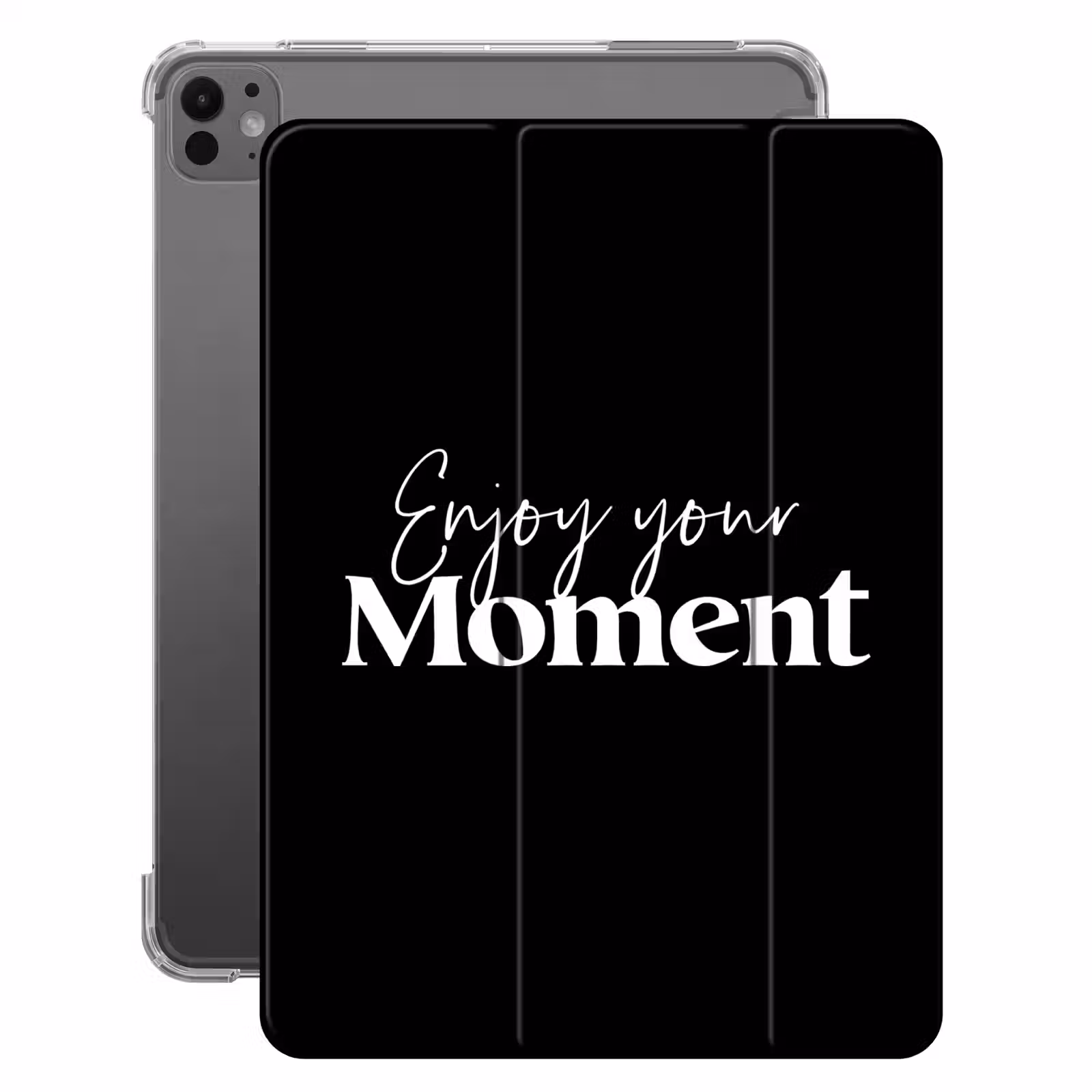 iPad-Hülle - Zitate - Genieße deinen Moment - Sprichwort - Schwarz — 1