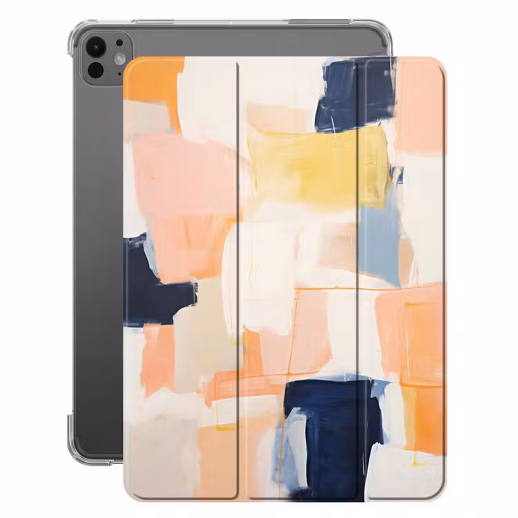 iPad-Hülle - Kunst - Abstrakt - Rosa - Pastell — 1