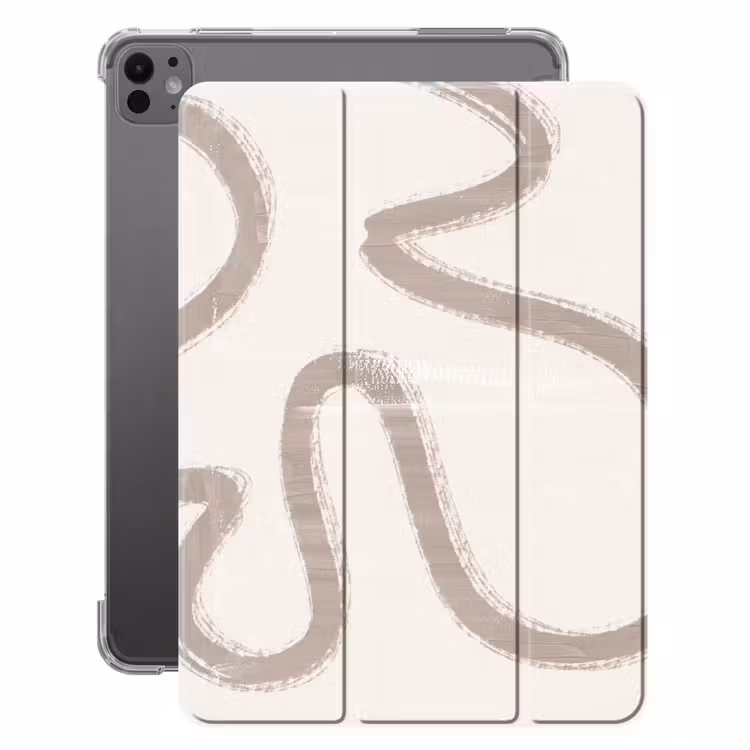 iPad-Hülle - Moderne Kunst - Beige - Abstrakt — 1