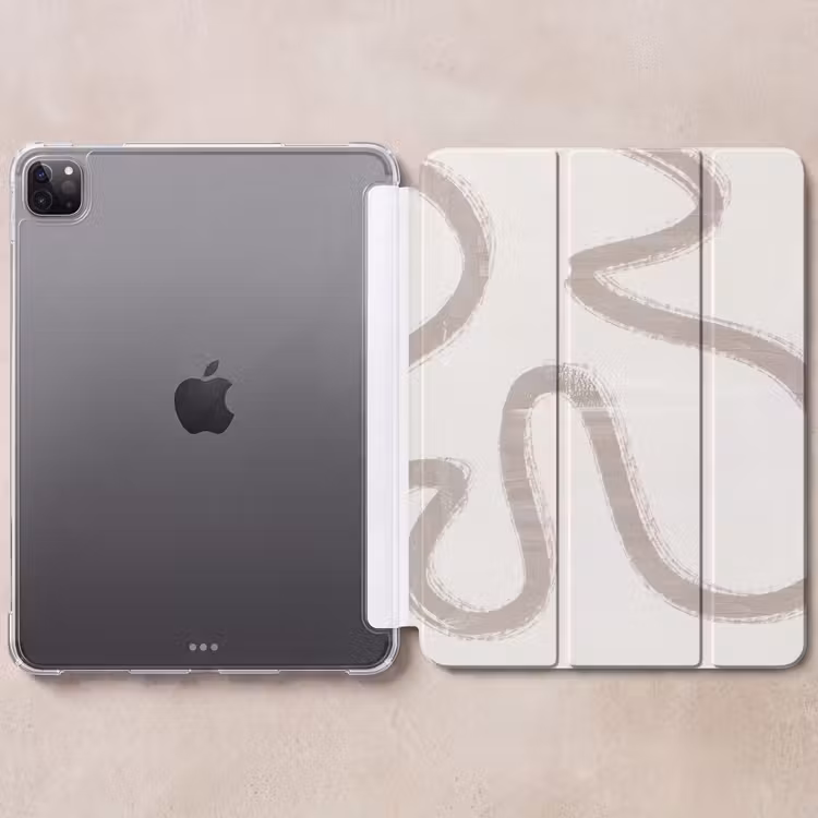 iPad-Hülle - Moderne Kunst - Beige - Abstrakt — 6
