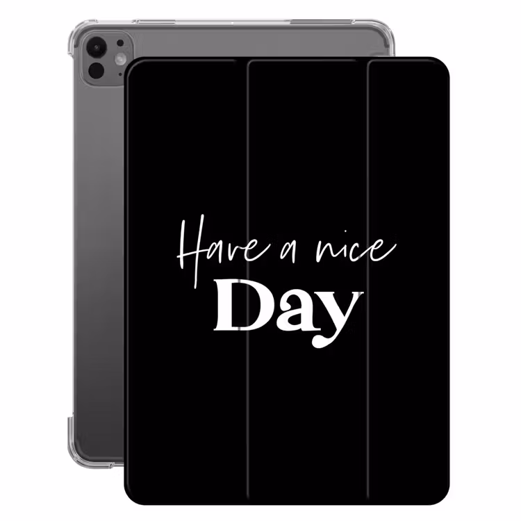 iPad-Hülle - Schönen Tag noch - Zitate - Schwarz - Sprichwörter — 1