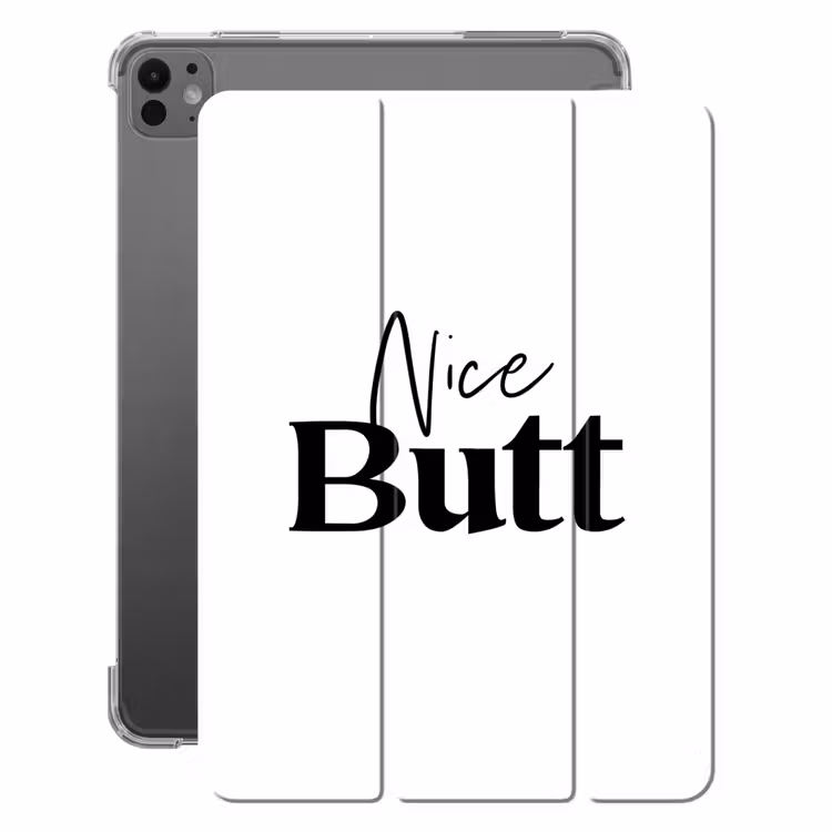 iPad-Hülle - Zitat - Netter Hintern - Weiß - Sprichwörter — 1