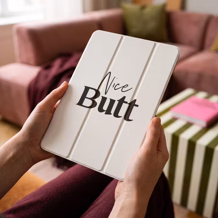 iPad-Hülle - Zitat - Netter Hintern - Weiß - Sprichwörter — 4