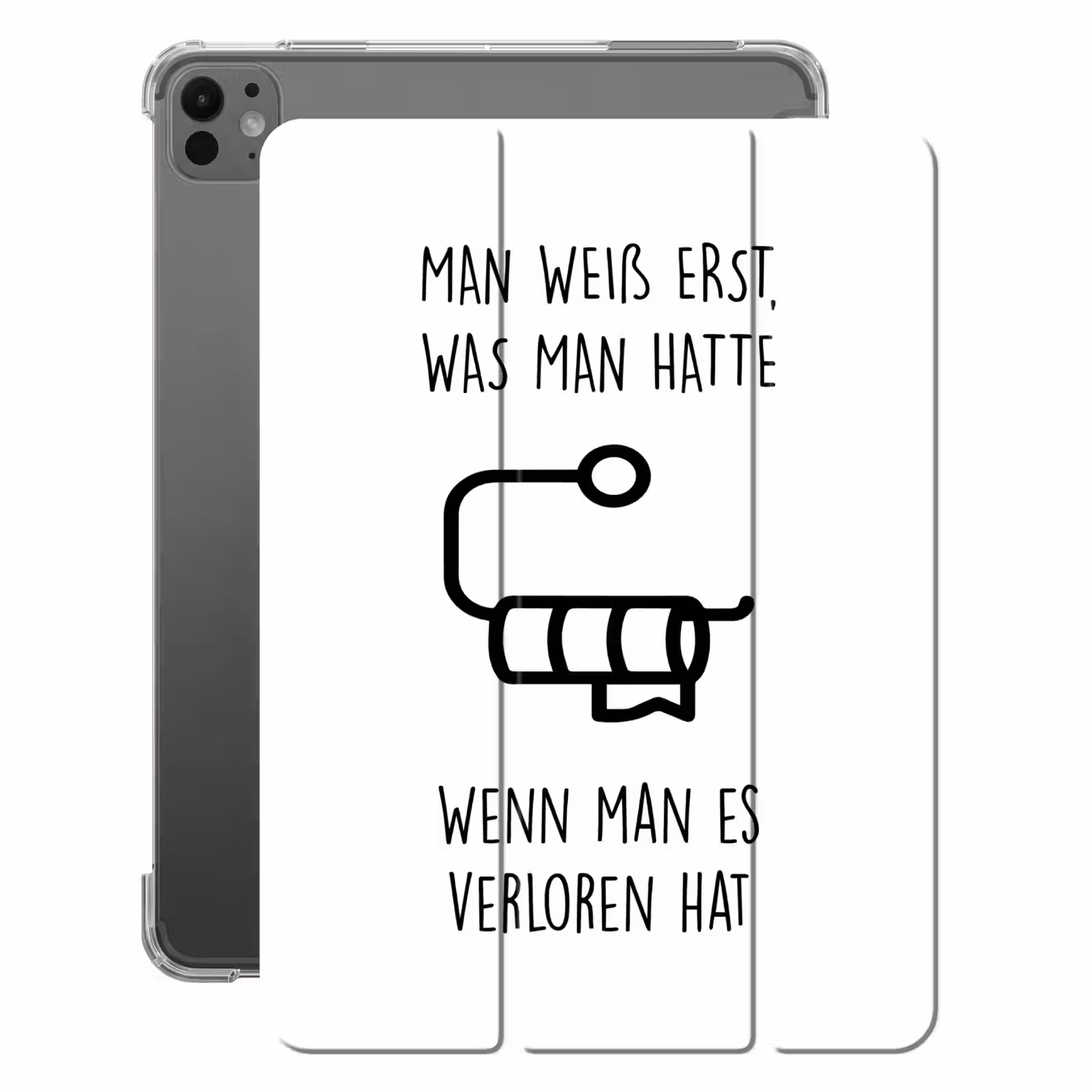 iPad-Hülle - Zitate - Weiß - Toilettenpapier - Humor — 1