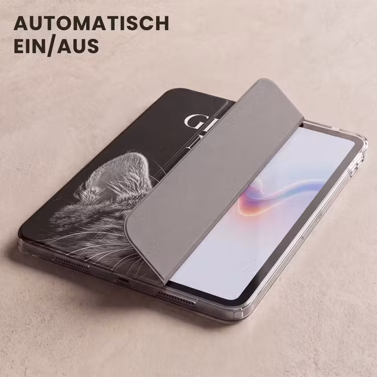 iPad-Hülle - Katze - Tiere - Zitat - Sich ausziehen - Schwarz — 5