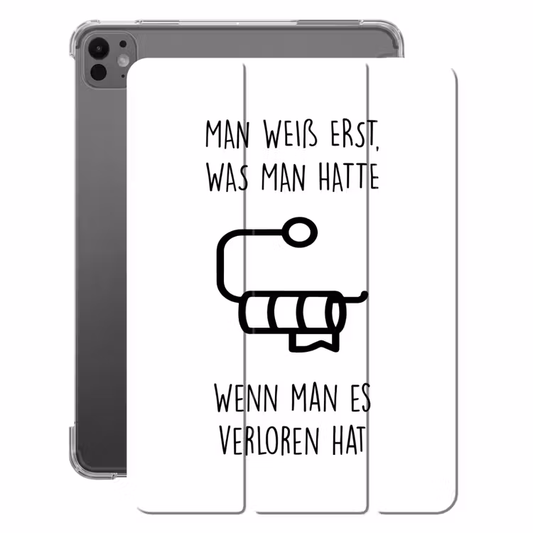 iPad-Hülle - Zitate - Weiß - Toilettenpapier - Humor — 1