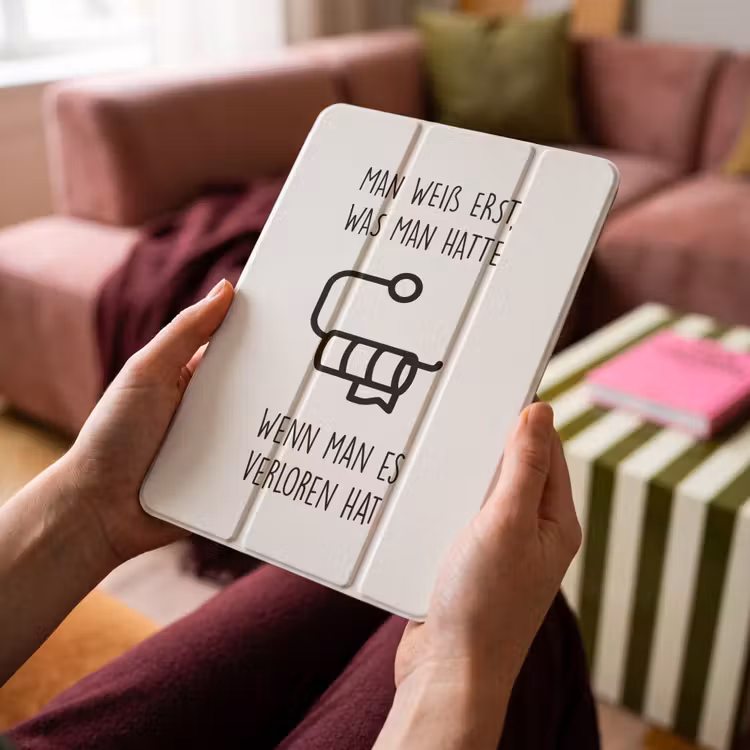iPad-Hülle - Zitate - Weiß - Toilettenpapier - Humor — 4