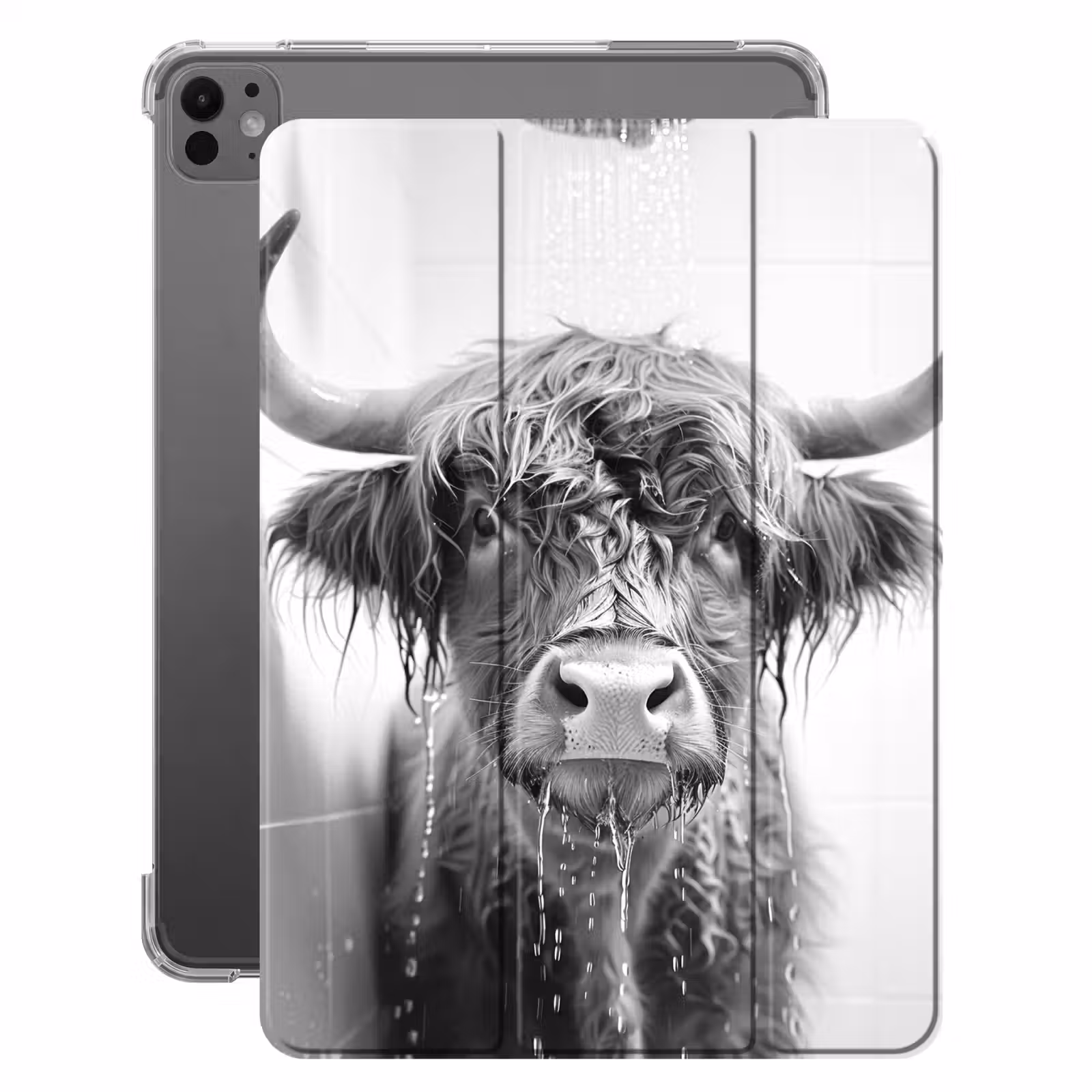 iPad-Hülle - Schottischer Highlander - Tier - Dusche - Humor — 1