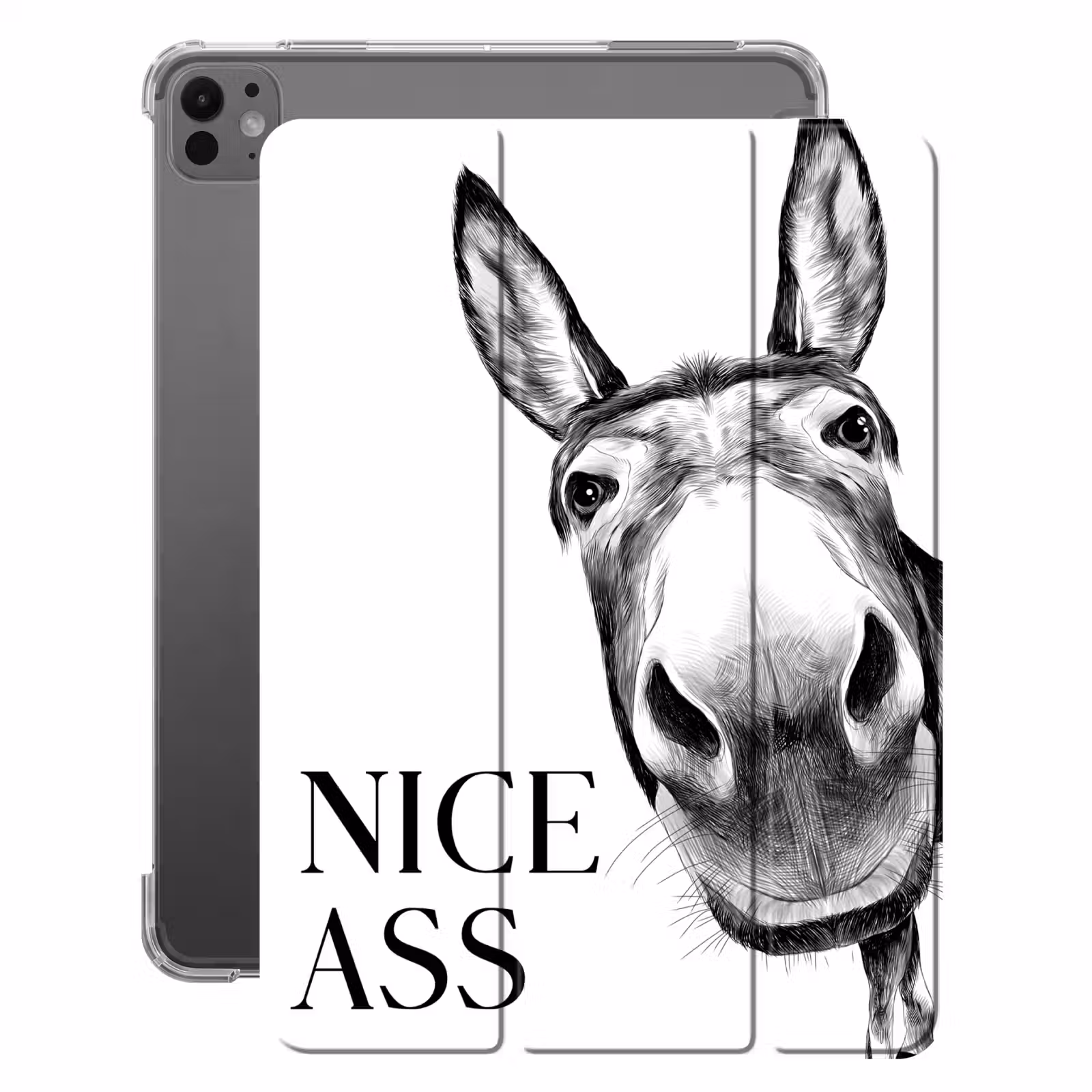 iPad-Hülle - Zitat - Esel - Tiere - Netter Esel - Sprichwörter — 1